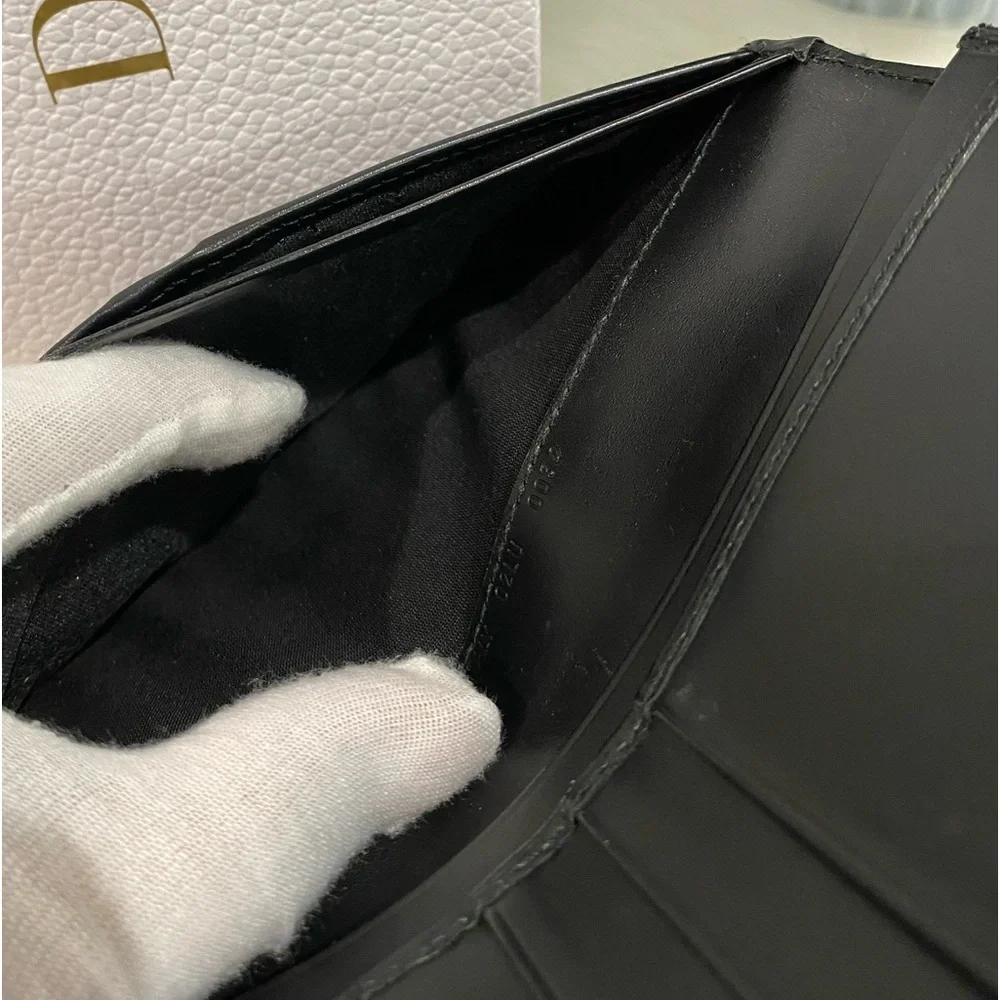 Dior Black and Cream Wallet